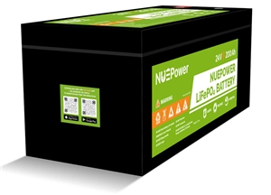 NUE 24 Volt 200 Amp Hour 8D Home Battery | NUEPower NP-24200-PRY-BT-ABS