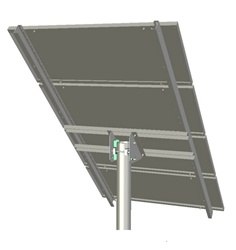 Tamarack Solar Top of Pole Mount for Three 30 Inch Solar Panels - 90 ...