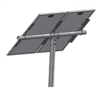 Tamarack Solar UNI-PGRM/2P1 > Top of Pole Mount for Two Solar Panels