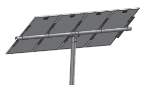 Tamarack Solar UNI-PGRM/4P1 > Top of Pole Mount for Three Solar Panels