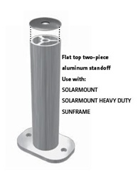 UniRac 310553 - 3" Flat Top Two-Piece Standoff - 12 Units