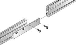 UniRac Serrated Splice Bar, Clear - 310230